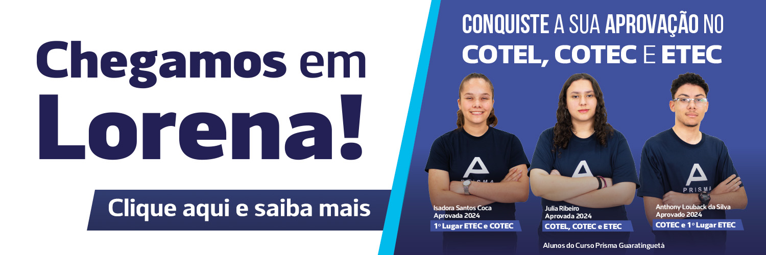 Curso Preparatório Prisma agora em Lorena!